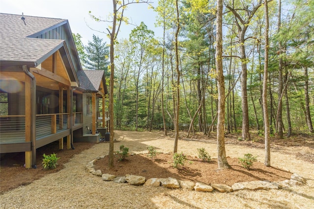 29 Wild Deer Trl, Zirconia, NC 28790 - view of yard with a wooden deck