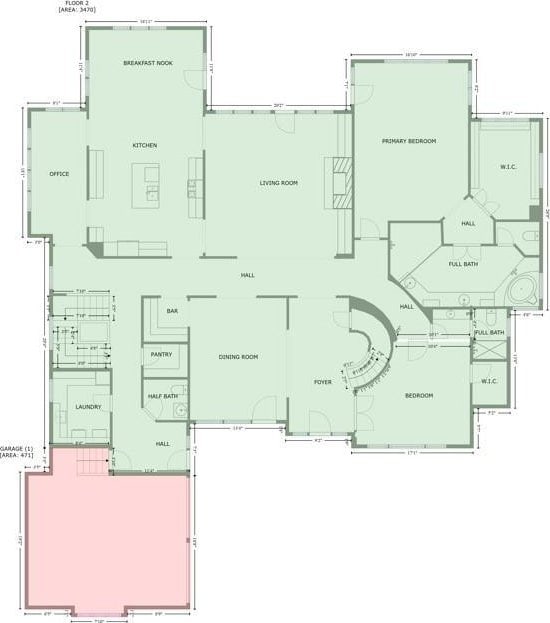1404 Churchill Downs Dr, Waxhaw, NC 28173 - floor plan