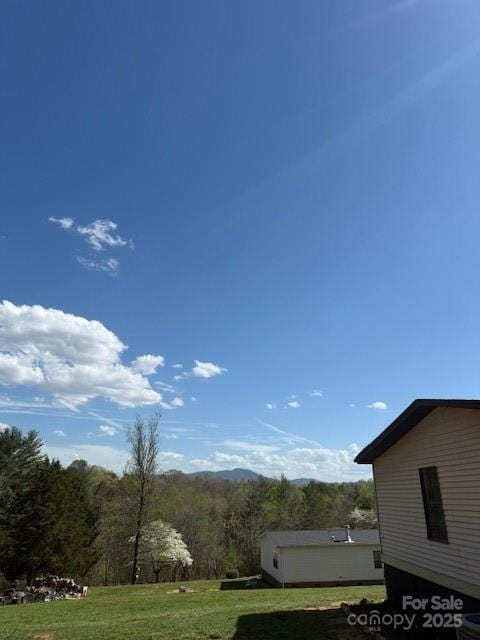 5061 Windy Woods Rd, Morganton, NC 28655 - view of yard with a forest view