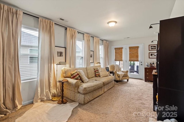 1354 Galloway Rd, Charlotte, NC 28262 - carpeted living area featuring visible vents