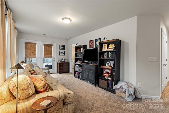 1354 Galloway Rd, Charlotte, NC 28262 - carpeted living area with baseboards