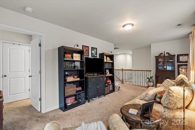 1354 Galloway Rd, Charlotte, NC 28262 - living room with carpet floors and visible vents