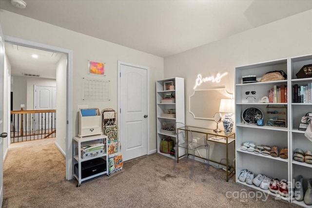 1354 Galloway Rd, Charlotte, NC 28262 - recreation room featuring carpet flooring, baseboards, and visible vents