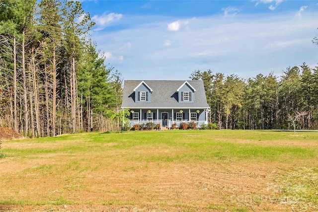 1294 Saylor Way, Nebo, NC 28761 - cape cod house featuring a porch and a front lawn