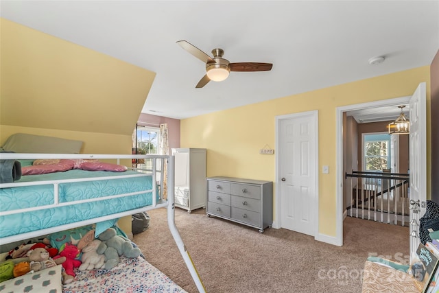 1294 Saylor Way, Nebo, NC 28761 - carpeted bedroom featuring baseboards and a ceiling fan