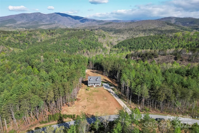 1294 Saylor Way, Nebo, NC 28761 - bird's eye view featuring a mountain view and a forest view