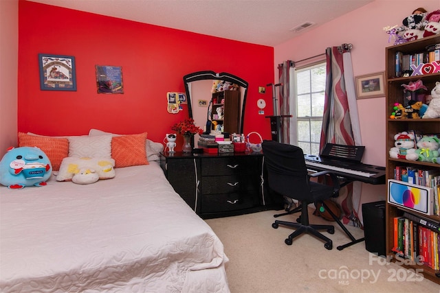 5127 Fernhill Dr, Charlotte, NC 28217 - carpeted bedroom featuring visible vents