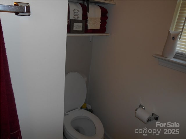 bathroom featuring toilet