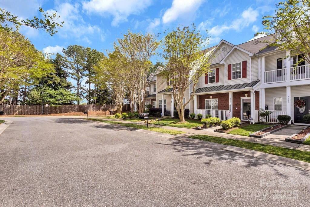4517 Sabin St, Rock Hill, SC 29732 - view of front of house featuring a residential view, covered porch, and fence