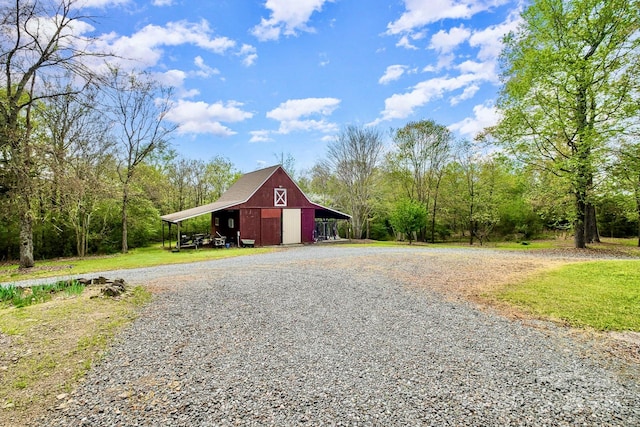 1151 Trull Hinson Rd, Wingate, NC 28174 - detached garage with driveway