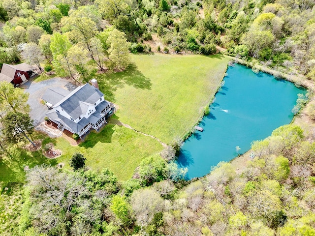 1151 Trull Hinson Rd, Wingate, NC 28174 - view from above of property featuring a large body of water