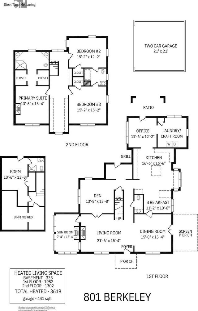 801 Berkeley Ave, Charlotte, NC 28203 - room layout