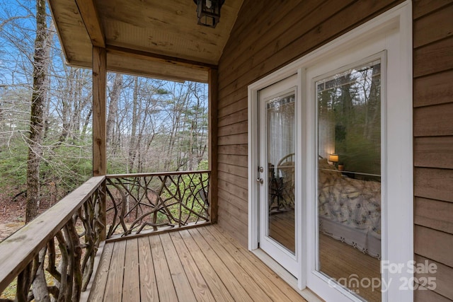 50 Honey Mountain Ln, Lake Toxaway, NC 28747 - view of wooden deck