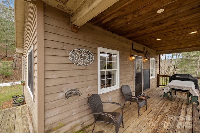 50 Honey Mountain Ln, Lake Toxaway, NC 28747 - deck with area for grilling