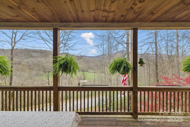50 Honey Mountain Ln, Lake Toxaway, NC 28747 - view of wooden terrace