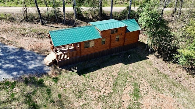 view from above of property