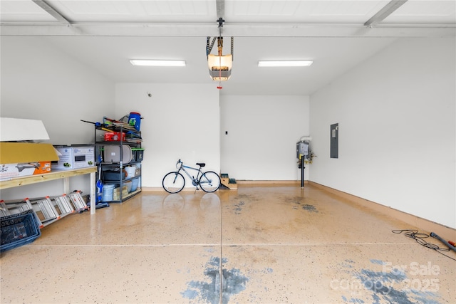 12305 Stinson Ct, Charlotte, NC 28277 - garage with a garage door opener and electric panel