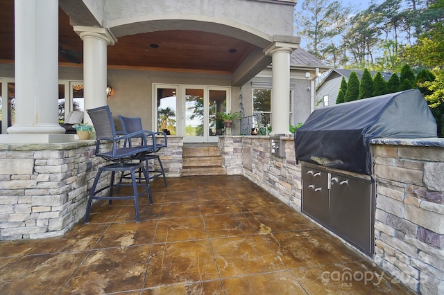 20428 Island Forest Dr, Cornelius, NC 28031 - view of patio / terrace with a bar