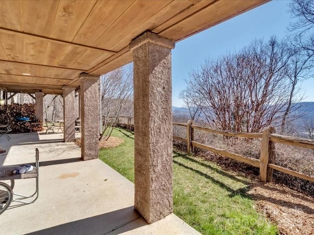 116 Dana Rd, Waynesville, NC 28786 - view of patio / terrace with fence