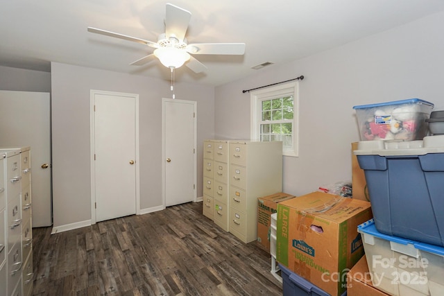 22025 Torrence Chapel Rd, Cornelius, NC 28031 - bedroom featuring wood finished floors and ceiling fan