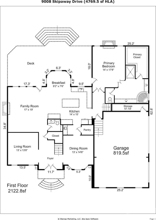 9008 Skipaway Dr, Waxhaw, NC 28173 - property floor plan