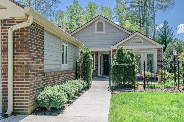 102 Glenbrook Dr, Hendersonville, NC 28739 - view of front of property with brick siding