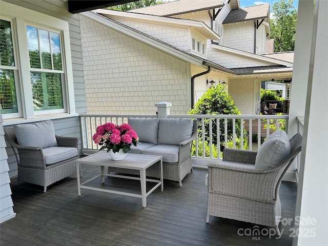 1550 Matthew Mcclure Cir, Davidson, NC 28036 - wooden terrace featuring outdoor lounge area