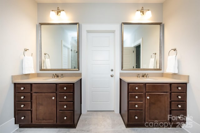 1550 Matthew Mcclure Cir, Davidson, NC 28036 - full bathroom featuring two vanities