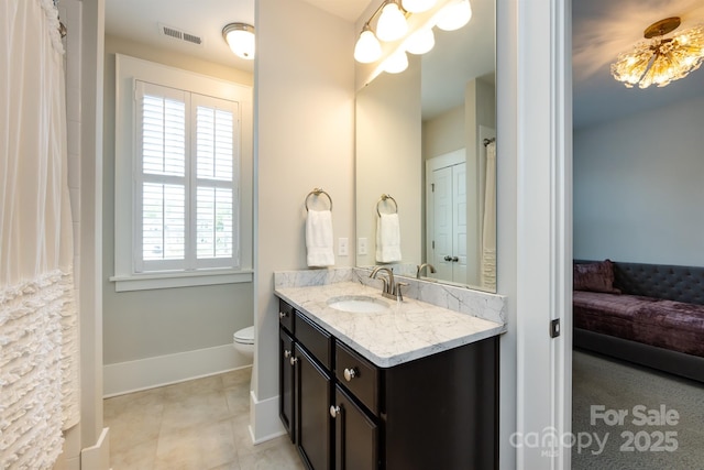 1550 Matthew Mcclure Cir, Davidson, NC 28036 - bathroom featuring vanity and tile patterned floors