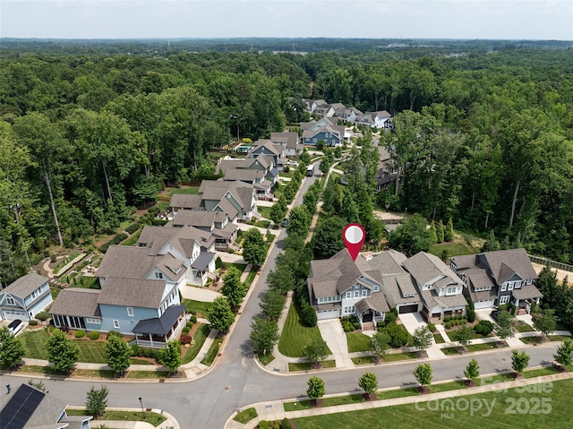 1550 Matthew Mcclure Cir, Davidson, NC 28036 - aerial view of residential area with a heavily wooded area