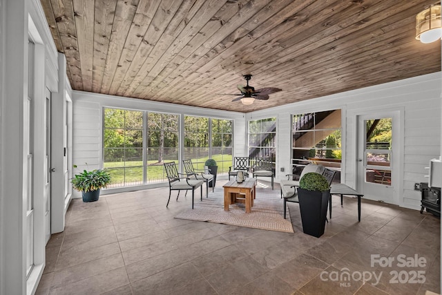 1809 Robbins Meadows Dr, Waxhaw, NC 28173 - sunroom featuring ceiling fan and healthy amount of natural light