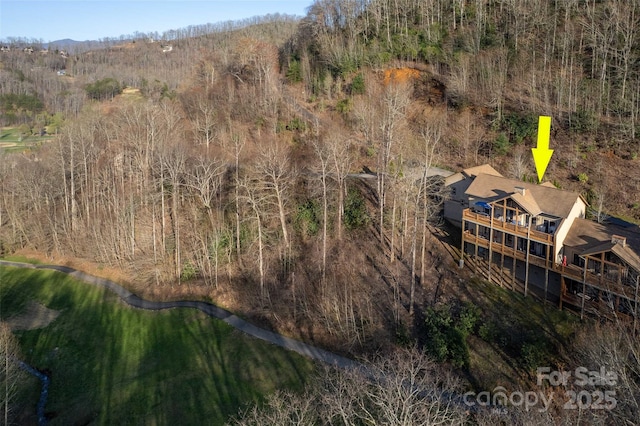 226 Sawgrass Dr Unit 3, Whittier, NC 28789 - bird's eye view featuring a forest view