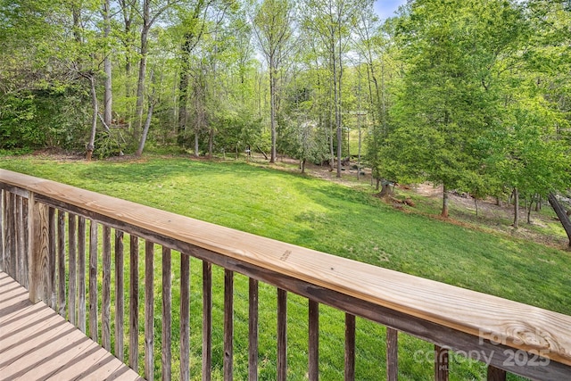 207 New Orleans Blvd, Morganton, NC 28655 - wooden deck featuring a lawn