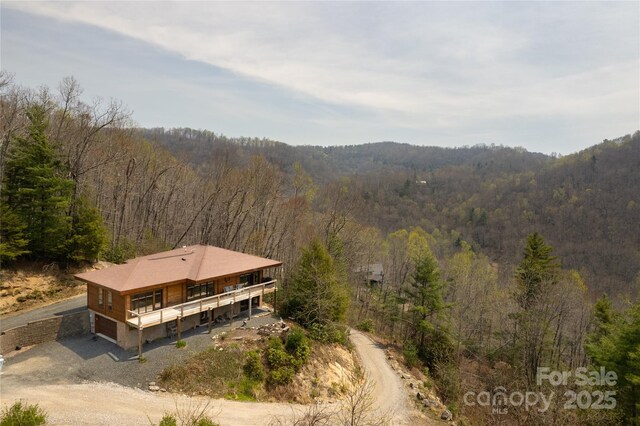 263 Mine Cove Rd, Spruce Pine, NC 28777 - view of mountain feature with a wooded view