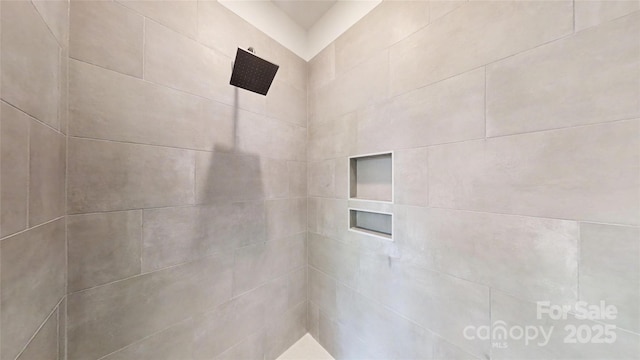 472 Bellingshire Dr, Mount Ulla, NC 28125 - bathroom featuring tiled shower