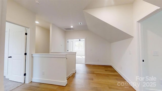 472 Bellingshire Dr, Mount Ulla, NC 28125 - additional living space featuring light wood-style flooring, baseboards, visible vents, and recessed lighting