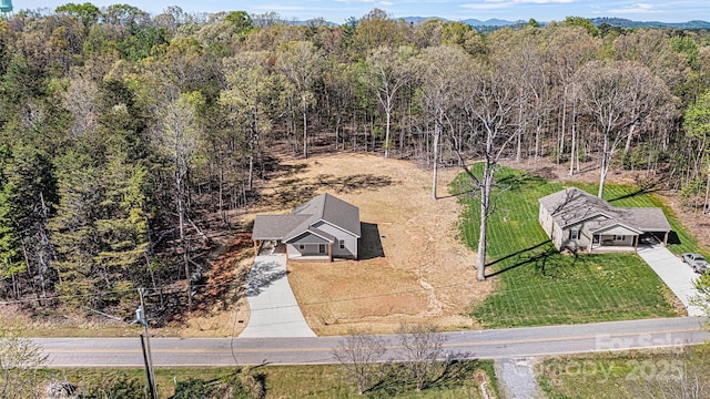 102 Kerda St, Taylorsville, NC 28681 - aerial view featuring a wooded view