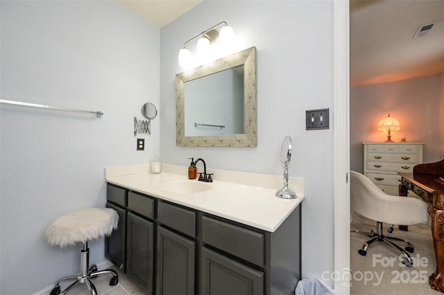 4133 Carl Parmer Dr, Harrisburg, NC 28075 - bathroom featuring vanity and visible vents
