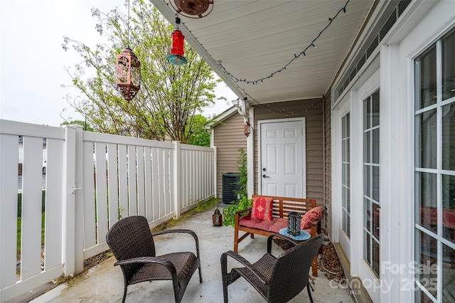 4133 Carl Parmer Dr, Harrisburg, NC 28075 - view of patio with central air condition unit and fence