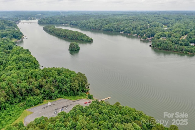 8225 Long Island Rd, Catawba, NC 28609 - drone / aerial view of a large body of water and a heavily wooded area