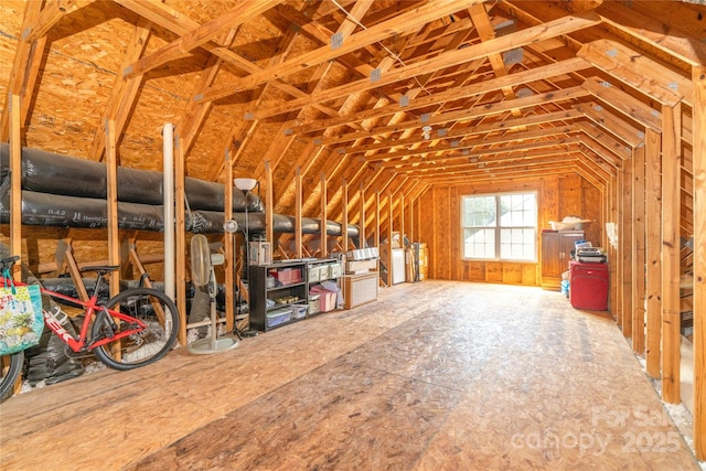 view of attic