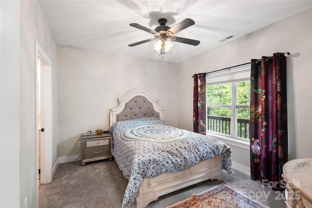 124 Foxden Dr Unit 303, Fletcher, NC 28732 - carpeted bedroom with baseboards and ceiling fan