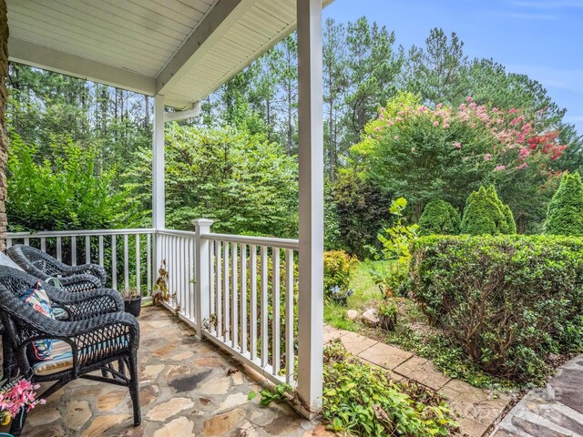 940 Hugh Champion Rd, Tryon, NC 28782 - view of patio featuring a porch