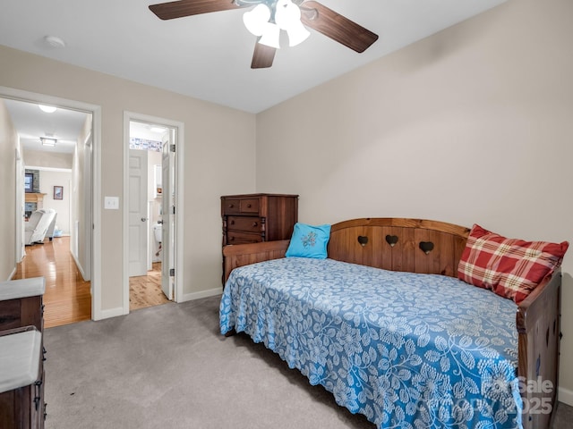 940 Hugh Champion Rd, Tryon, NC 28782 - bedroom with ceiling fan, carpet flooring, and baseboards