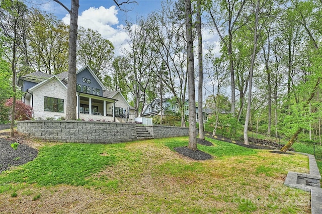 438 Wonderwood Dr, Charlotte, NC 28211 - view of yard featuring a balcony