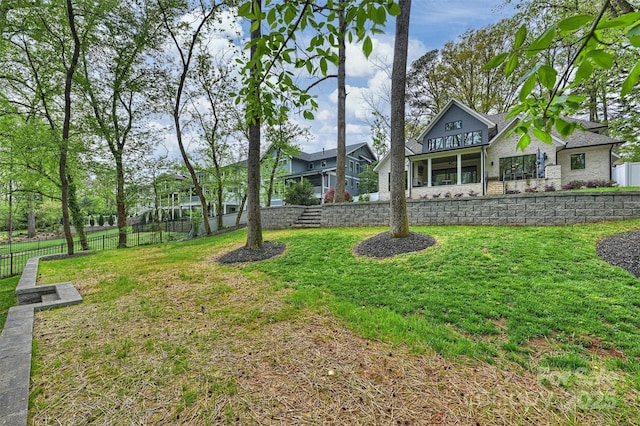 438 Wonderwood Dr, Charlotte, NC 28211 - view of yard featuring fence