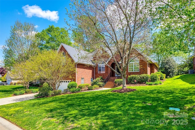 1126 Blowing Rock Cv, Fort Mill, SC 29708 - view of front facade featuring brick siding, a front lawn, and driveway