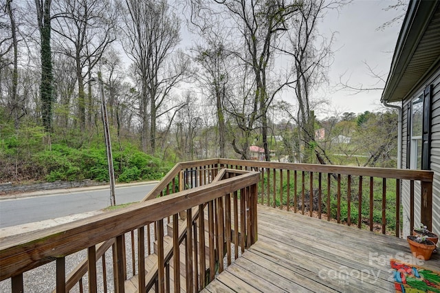 212 Short Michigan Ave, Asheville, NC 28806 - view of wooden deck
