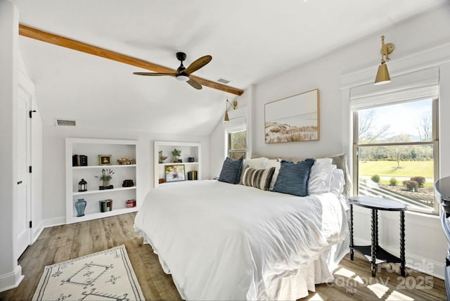 5888 Wood Duck Way, Catawba, NC 28609 - bedroom with wood finished floors, ceiling fan, and baseboards