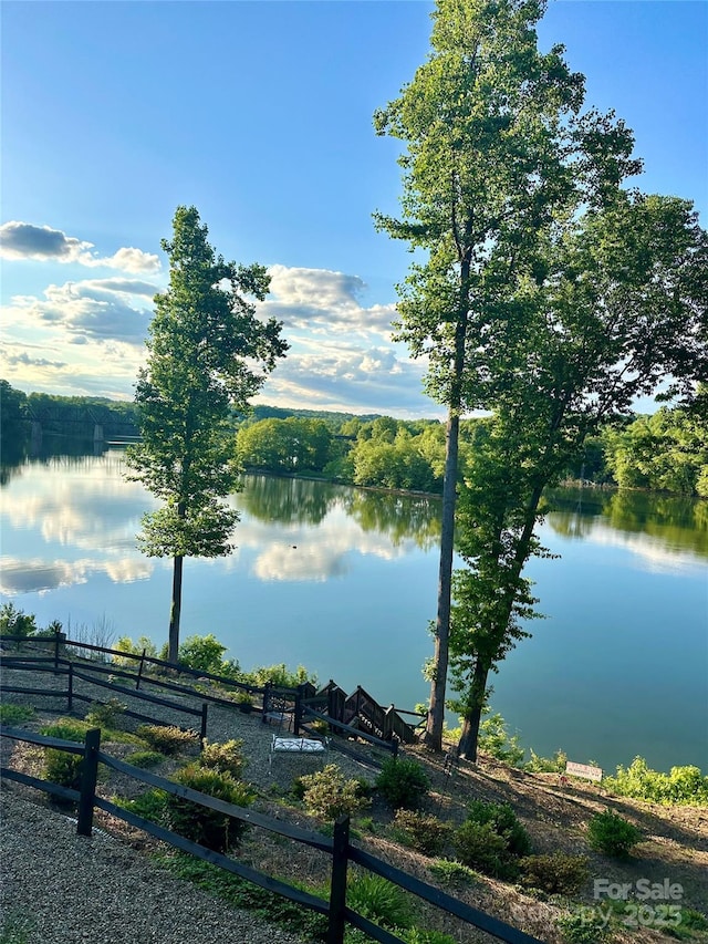 5888 Wood Duck Way, Catawba, NC 28609 - water view featuring fence
